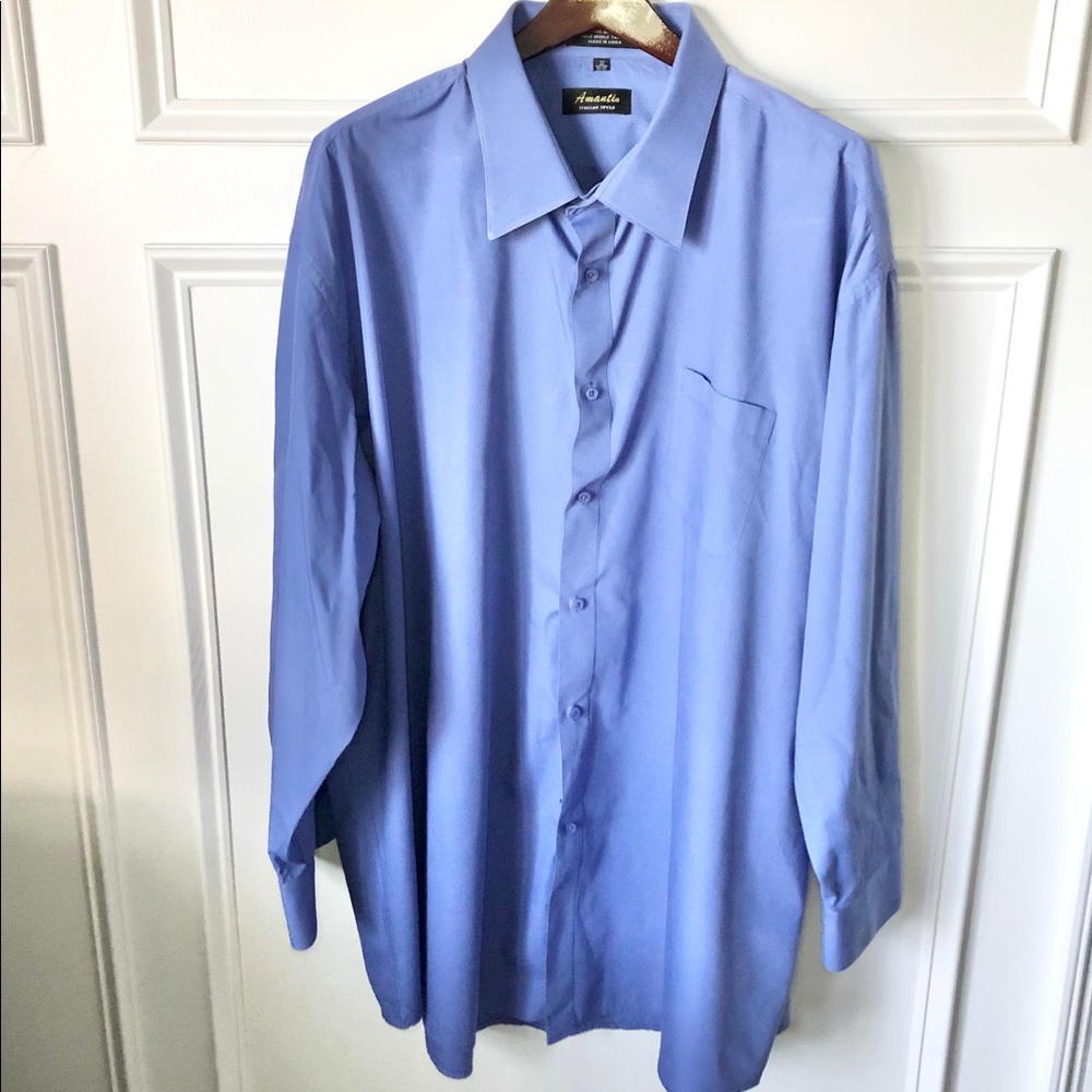 Blue Collared Dress Shirt